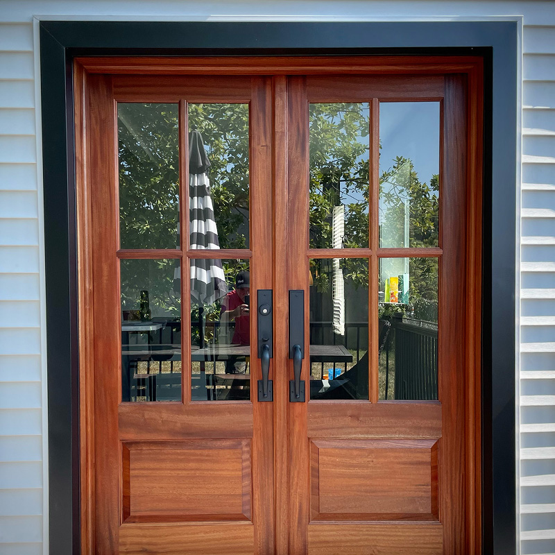 Mahogany French Doors
