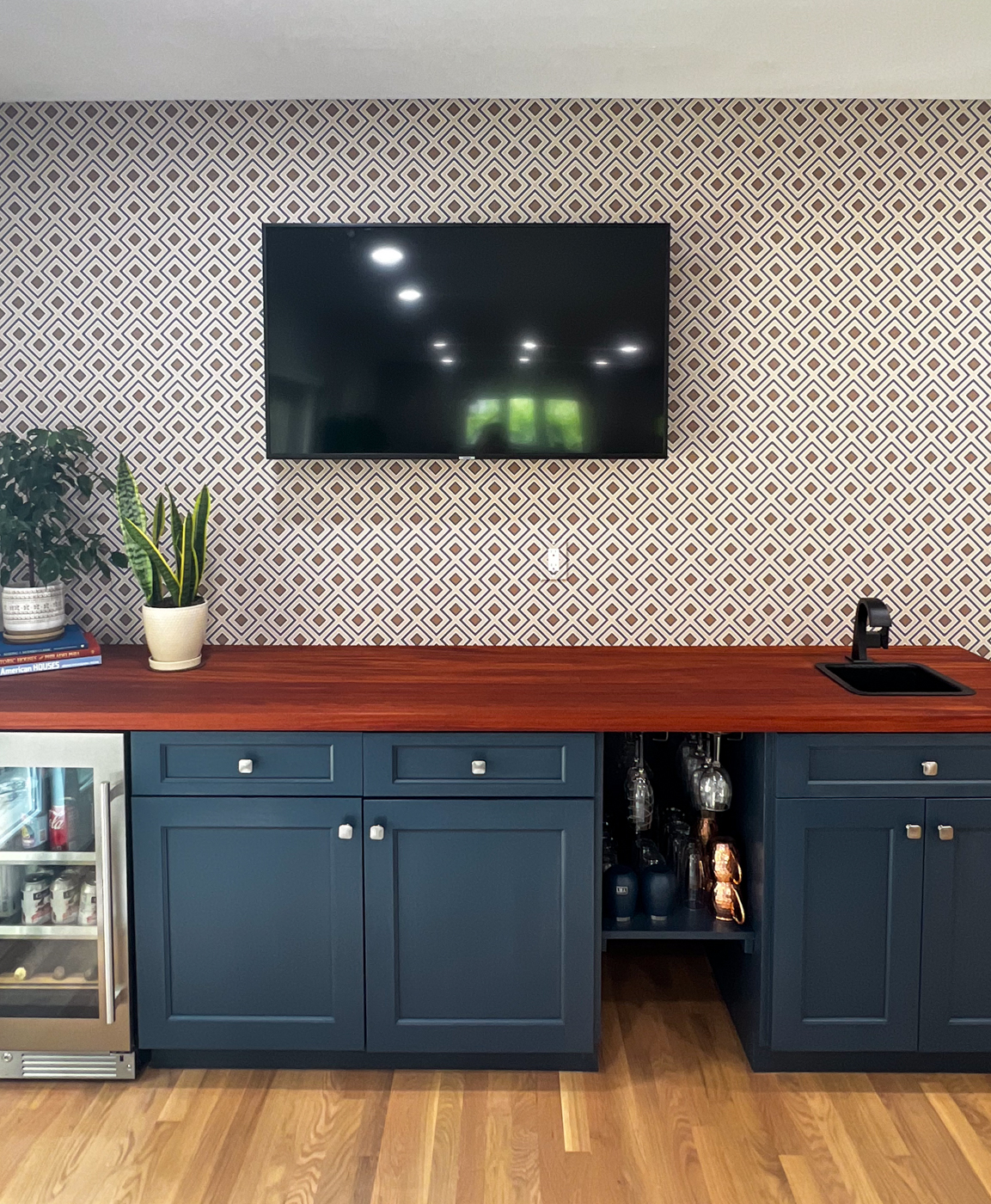 Mahogany Wet Bar Countertop